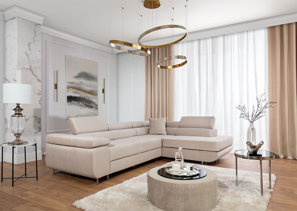 Meuba Home Hoekbank Anton - Beige