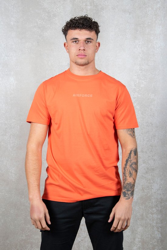 Wording/Logo T-Shirt - Oranje - XXL