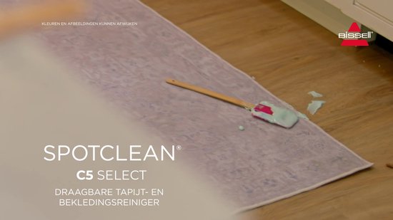 BISSELL SpotClean ProHeat Advanced, Draagbare tapijtreiniger Machine, Compacte multi-oppervlakken bank reiniger, Krachtige 1125W Motor, Triple- Cleaning voor hardnekkige vlekken, met snoer, 3924N