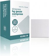 Compresse de gaze Klinion HG stérile 12 couches 5x5cm 100 pièces Klinion