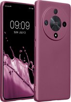 kwmobile telefoonhoesje geschikt voor HONOR Magic6 Lite / X9b - Hoesje voor smartphone - Back cover in metallic lila