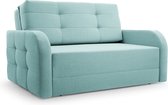 Canapé Innovant avec Fonction Couchage, Mobilier Lounge, Design Elegant - Porto 120 - Bleu Clair (BRAGI 80)