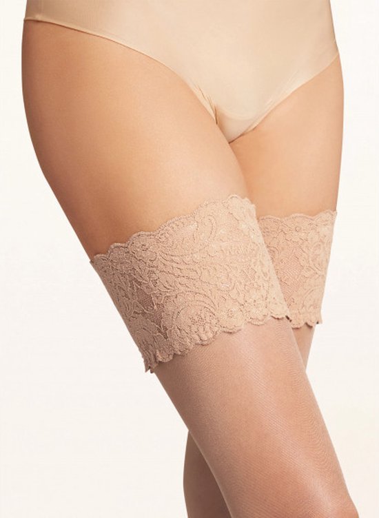 Wolford Satin Touch 20 Stay-Up - Sheers (Lw) Zwart S