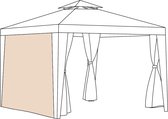 Waterafstotend vervangend gordijn voor buiten, privéruimtes voor gazebo-veranda, pergola, parasol, serre, pergola, winddicht, zonwering (gordijn, steen)