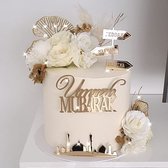 Cake topper set | taartdecoratie | taarttopper | taart topper | Umrah Mubarak | 12 cm breed