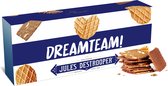 Jules Destrooper Amandelbrood met chocolade "Dreamteam!" - 2 dozen met Belgische koekjes - 125g x 2