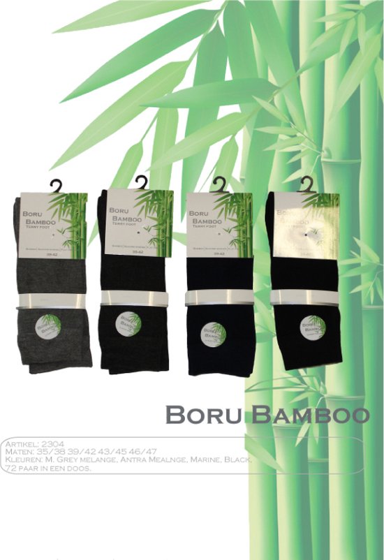 Boru Bamboo Bamboo Sokken 2304 Terry Foot | 12 paar
