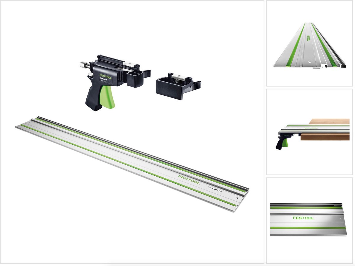 Festool geleiderail snelspanset FS 1400/2 ( 491498 ) + FS-RAPID/R ( 489790 )