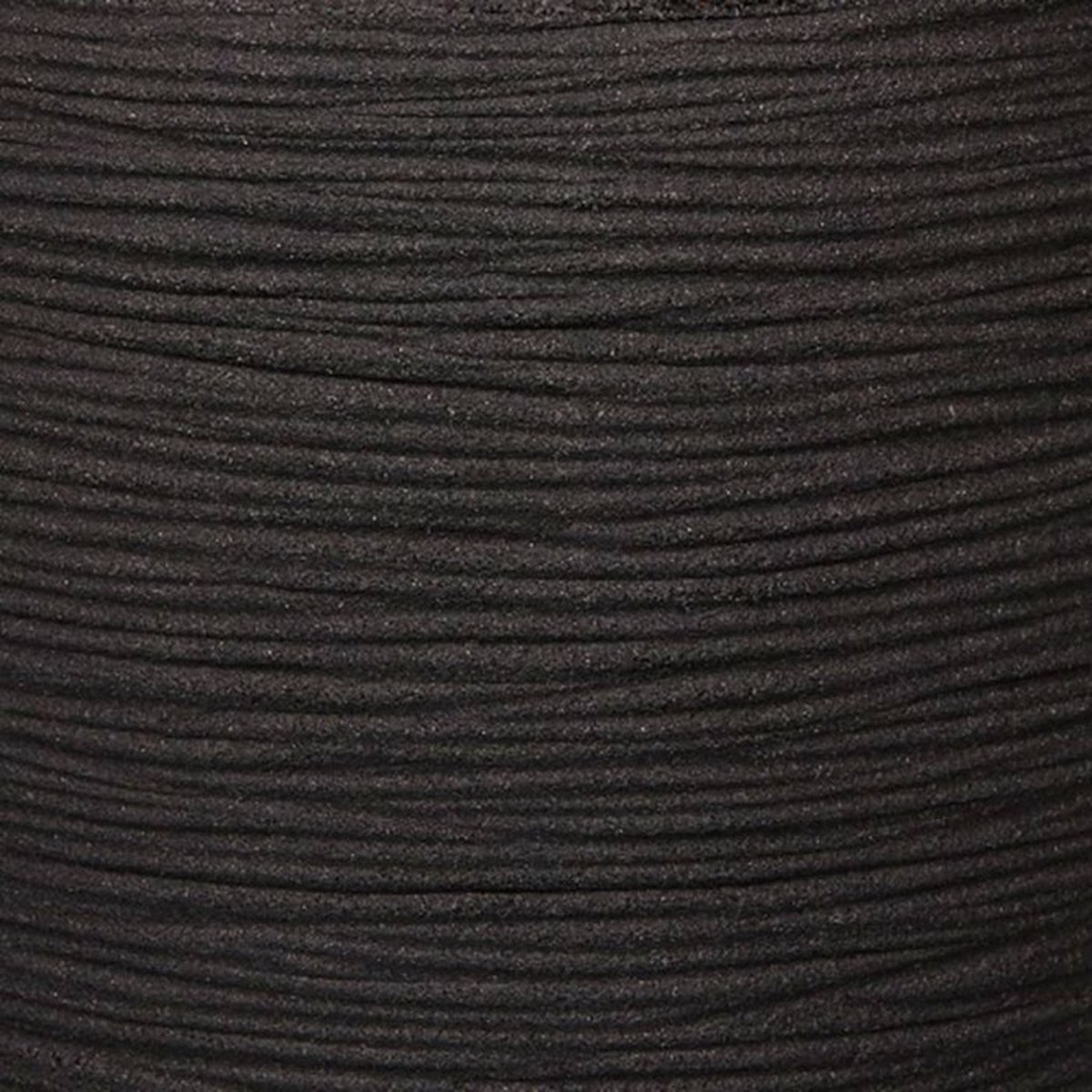 Capi Europe Pot de fleurs carré Rib NL - 30x30 - Noir