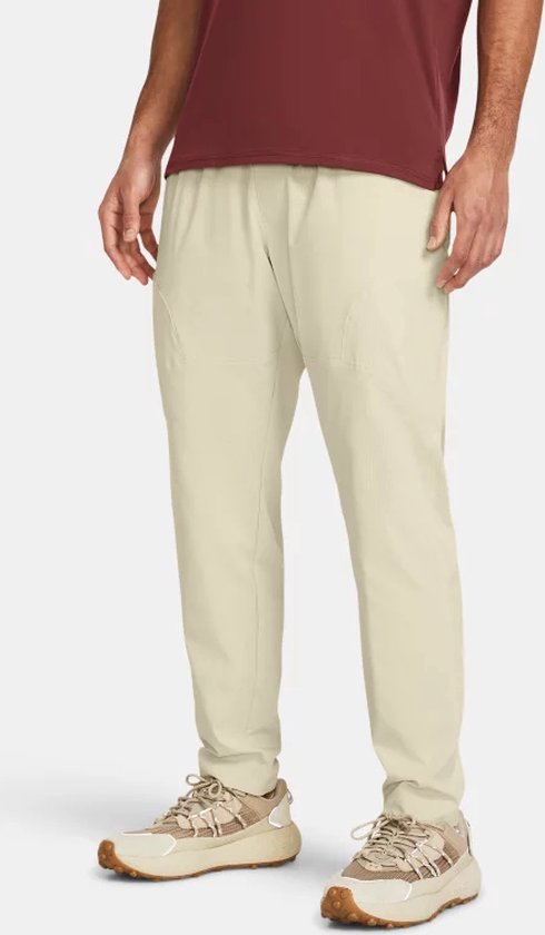 Under Armour Unstoppable Vented Broek Taps Toelopend Beige M Man