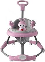 Loopstoel baby - Loopstoel 3 in 1 - Loopstoeltje baby - 70 x 70 x 120 cm - Roze