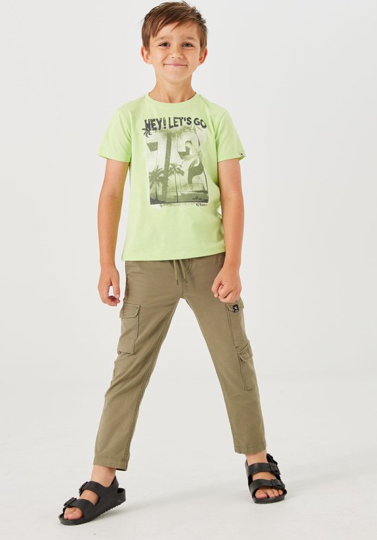 Garcia Jongen-T-shirt--8668-green lime-Maat 104/110