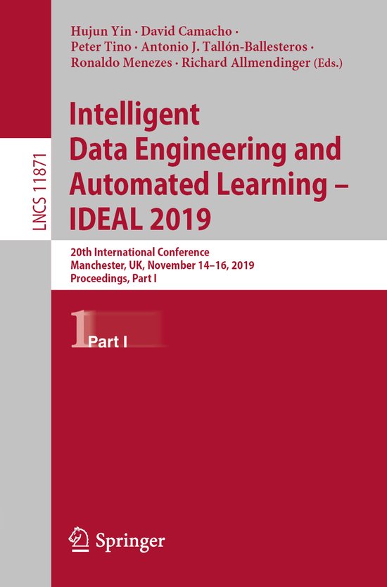 Lecture Notes in Computer Science11871- Intelligent Data Eng ... - cover