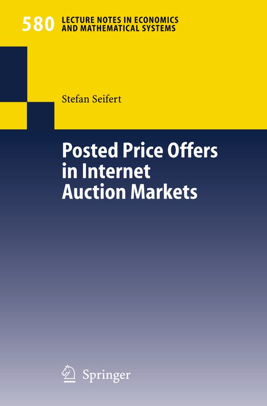 Posted Price Offers in Internet Auction Markets - cover