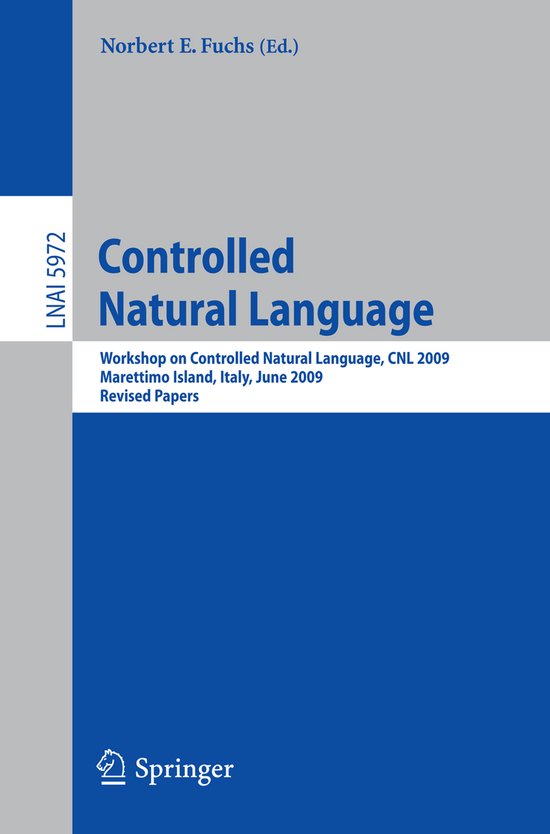 Controlled Natural Language - cover