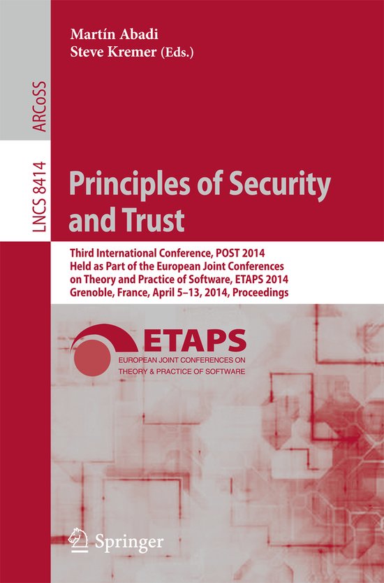 Principles of Security and Trust - cover