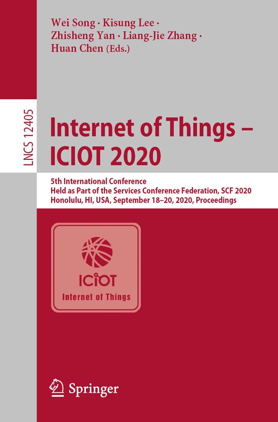 Internet of Things ICIOT 2020 - cover