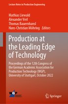 Lecture Notes in Production Engineering- Production at the Leading Edge of Technology
