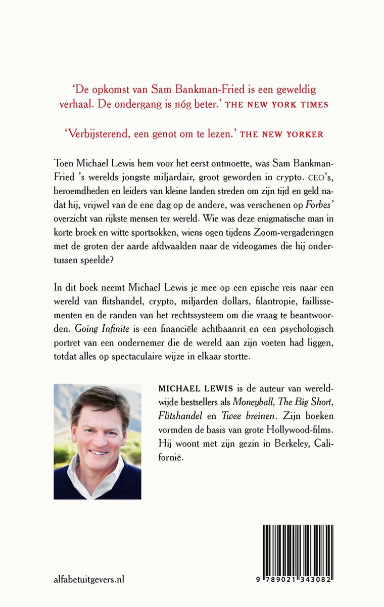 Going infinite, Michael Lewis | 9789021343082 | Boeken | bol