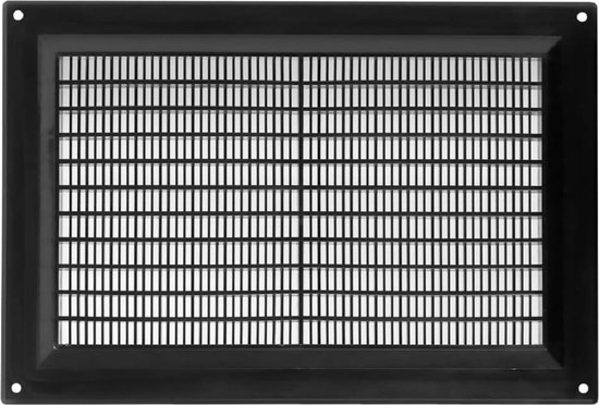 Ventilatierooster, 2 stuks, 80 x 30 cm, aluminium deurventilatierooster, ventilatierooster, gatenrooster, ventilatiegrilles voor een ideale ventilatie, 8 x schroeven schroevendraaier