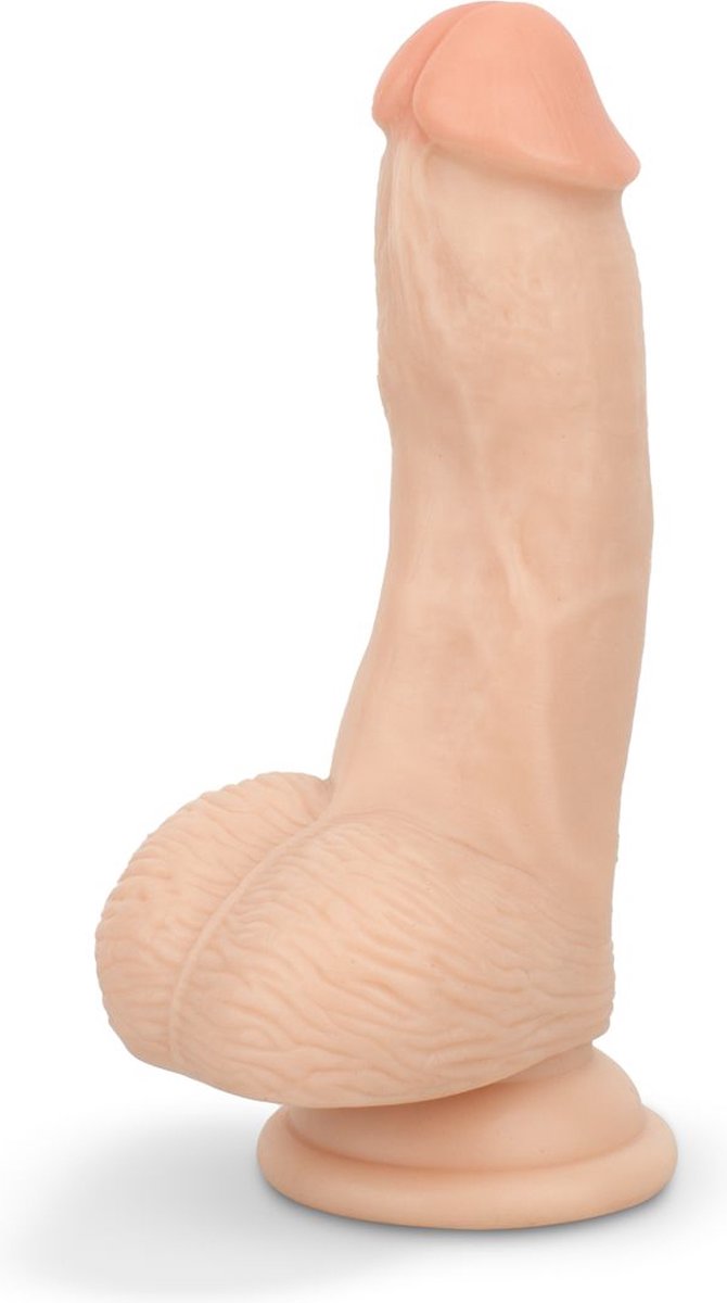 Goedkoopste Dildo met ballen 12 cm - Beige