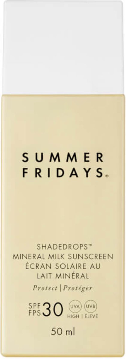 Goedkoopste Summer Fridays ShadeDrops™ Broad Spectrum SPF 30 Mineral Milk Sunscreen - Beschermende Mineralen voor je Huid