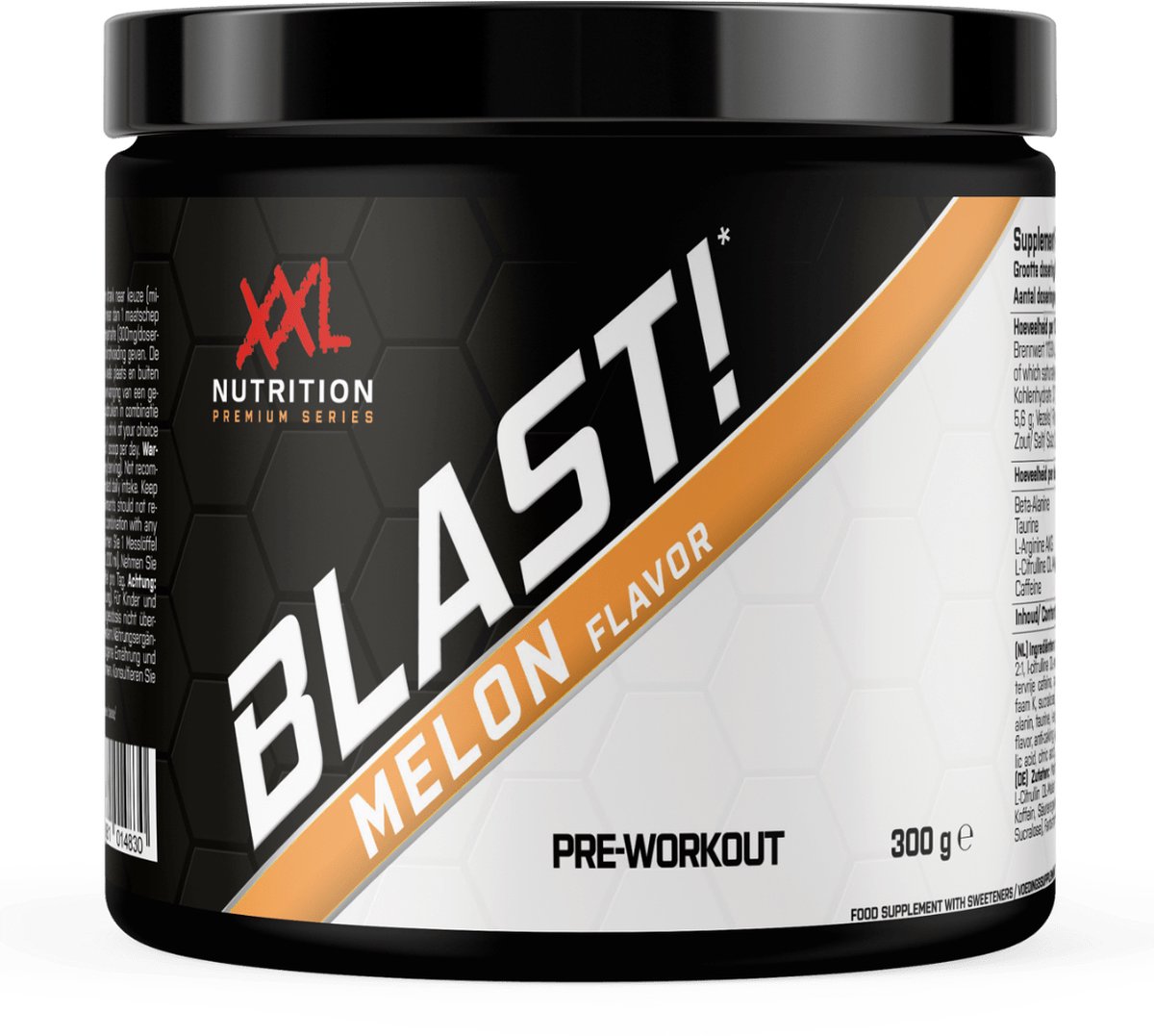 Goedkoopste XXL Nutrition - Blast! Pre Workout - Citruline Malaat, Beta-Alanine, Taurine, Arganine AKG & Cafeďne - Pre Workout Energy Drink Supplement Krachttraining - Diverse Smaken - Melon - 300 Gram (30 doseringen