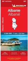 Nationale kaarten Michelin - Michelin Wegenkaart 807 Albanië