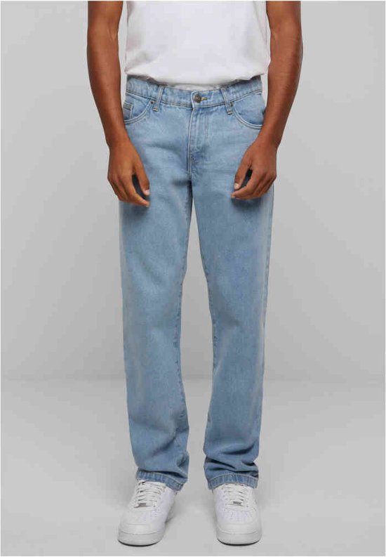 Urban Classics - Pantalon droit en Jeans coupe droite Heavy Ounce - Taille, 44 pouces - Blauw