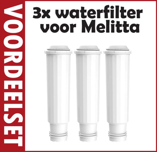 VOORDEELSET van 3 ECCELLENTE waterfilters geschikt voor Melitta Pro Aqua waterfilter 6762511