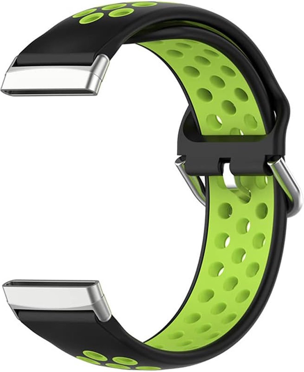 Andyou Horlogeband - geschikt voor fitbit versa2 smartwatch - tweekleurige siliconen band