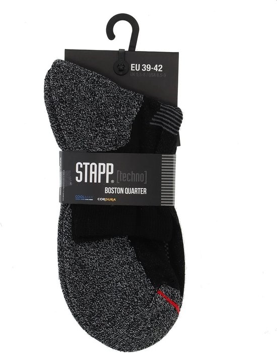 Chaussettes de travail quart de travail STAPP pour hommes - Boston - 38 - Zwart