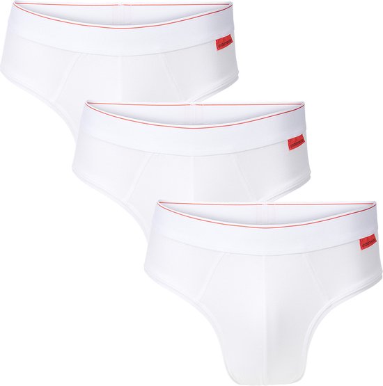 Undiemeister - Slips - Slips hommes - Sous-vêtements - Made of Mellowood - Tencell - Boxer - Chalk White (blanc) - 3 pièces - XL