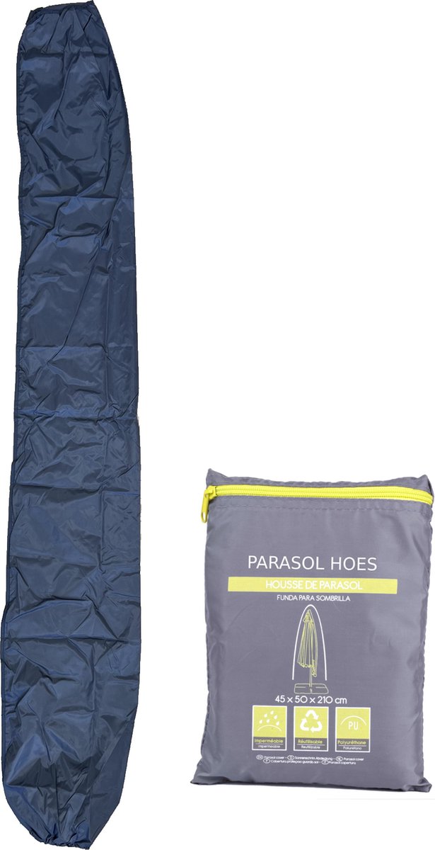 Waterdichte Antraciet Parasolhoes - Duurzame UV-Bescherming voor Alle Weersomstandigheden - Eenvoudige Installatie - Past Perfect op 45 x 50 x 210 cm Parasols - Antraciet