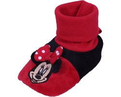 Minnie Mouse slofjes voor baby's - zwart-rood