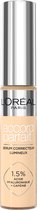 L'Oréal Paris True Match Radiant Serum Concealer - geschikt voor de gevoelige huid - verrijkt met 1,5% hyaluronzuur en cafeïne voor hydratatie en verfrissing - medium dekking - stralende finish - verzorgt als een oogserum - 4D - 11 ml