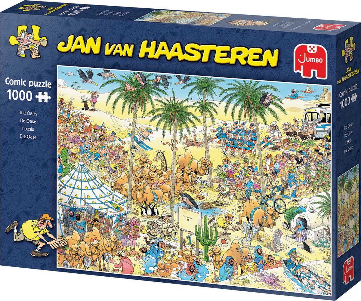 Jan van Haasteren - De Oase - 1000 stukjes puzzel - Legpuzzel — afbeelding 4