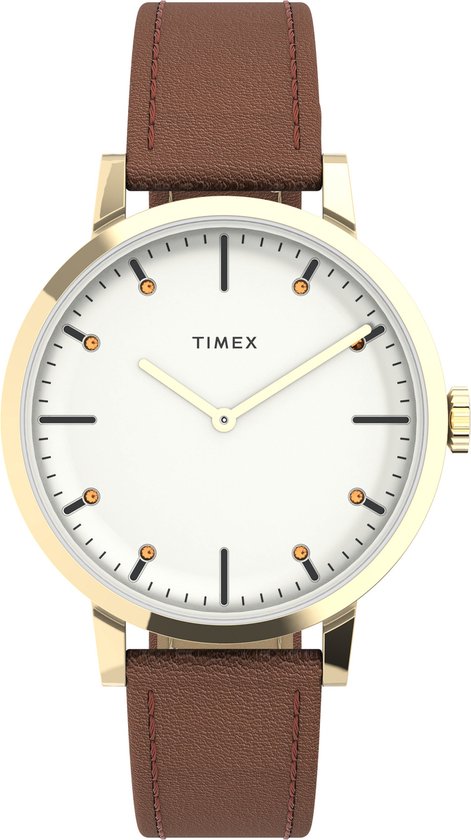 Foto: Timex midtown quartz analog watch case 100 stainless steel bracelet 100 leather 36 tw2v67400aj