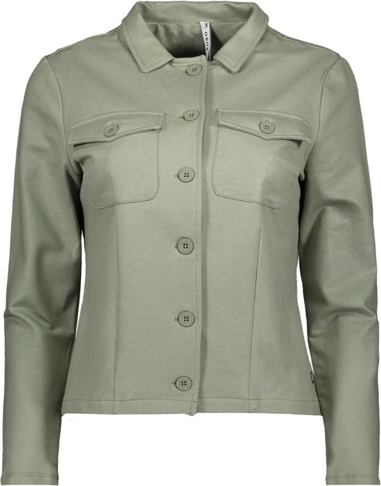 Zoso Blazer Amanda Coated Luxury Jacket 241 1250 Green Dames Maat - 3XL