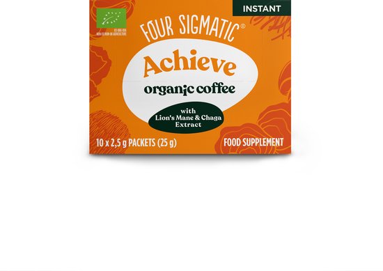 Four Sigmatic - Achieve Organic Instant Coffee with Lion's Mane & Chaga - 10 sachets