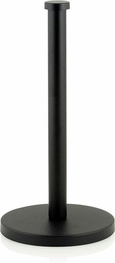 Porte-essuie-tout Andrea House CC70004 Métal Noir mat Ø 16 x 32 cm