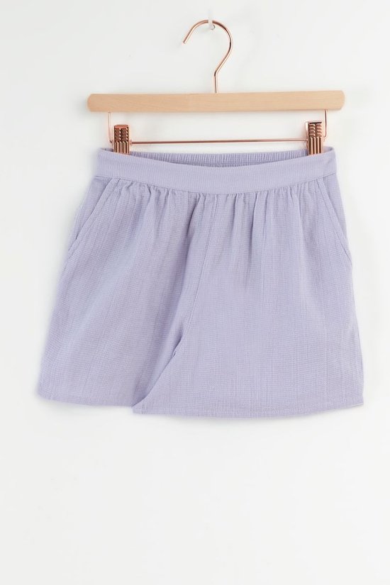 Sissy-Boy - Lavendel shorts met wafelstructuur