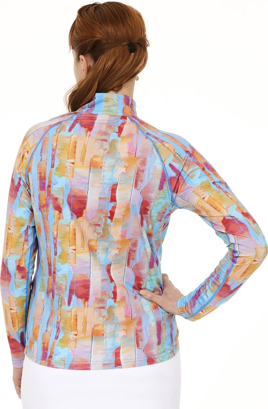 Func Factory dames Longsleeve full zip Sheila paint maat 36 van Func Factory — afbeelding 4