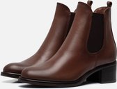 Linea Zeta Chelsea boots bruin Leer - Maat 40