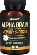 Onnit - Alpha Brain - Memory & Focus - 90 capsules