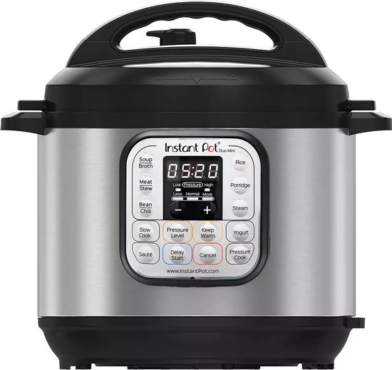 Instant Pot Duo 3L multicooker 7-in-1 - snelkookpan - pressure cooker - rijstkoker - slowcooker - stomer - sous-vide