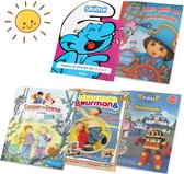 Vakantieboek voor kinderen Voordeelbundel - 5 Vakantie doeboeken vanaf 4 jaar - Buurman & Buurman - De Smurfen - Robocar Poli - Dora - Casper & Emma