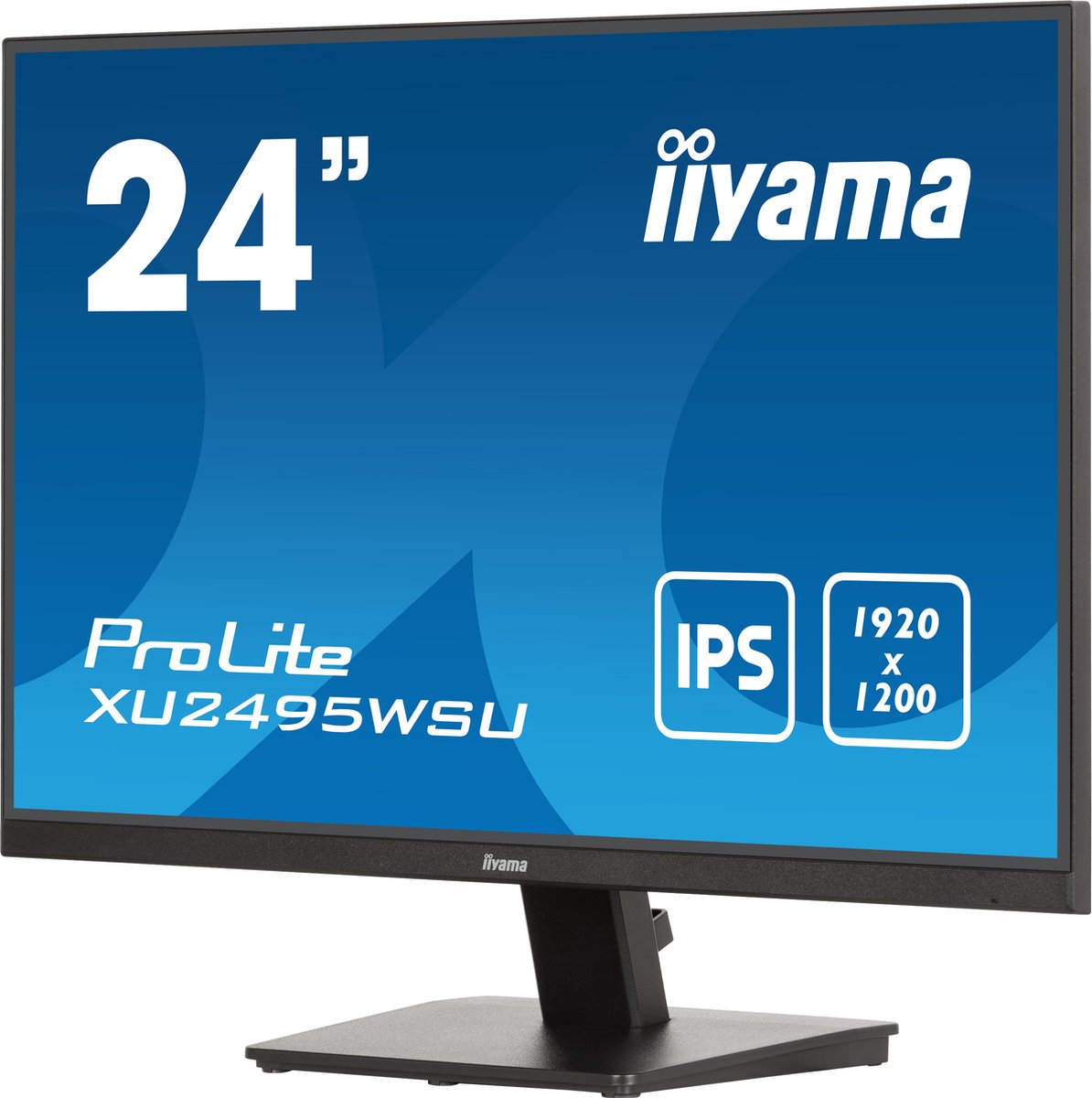 IIYAMA XU2495WSU-B7 - 24 inch - 1920 x 1200 Pixel (Dual UHD) - IPS (In-Plane Switching)