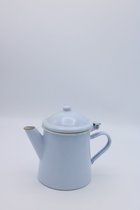Emaille koffiepot pastel blauw 0.5L