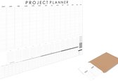 Projectplanner - A0 - Tijdloos - Engelstalig - Gevouwen naar a4